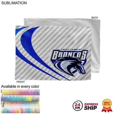 24 Hr Express Ship - Microfiber Dri-Lite Terry Rally, Sports, Skate Towel, Sublimated (12"x18")